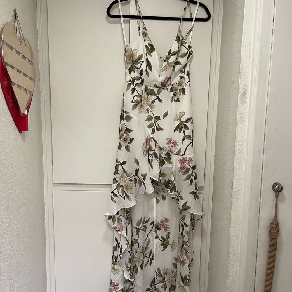 Floral White Maxi Dress